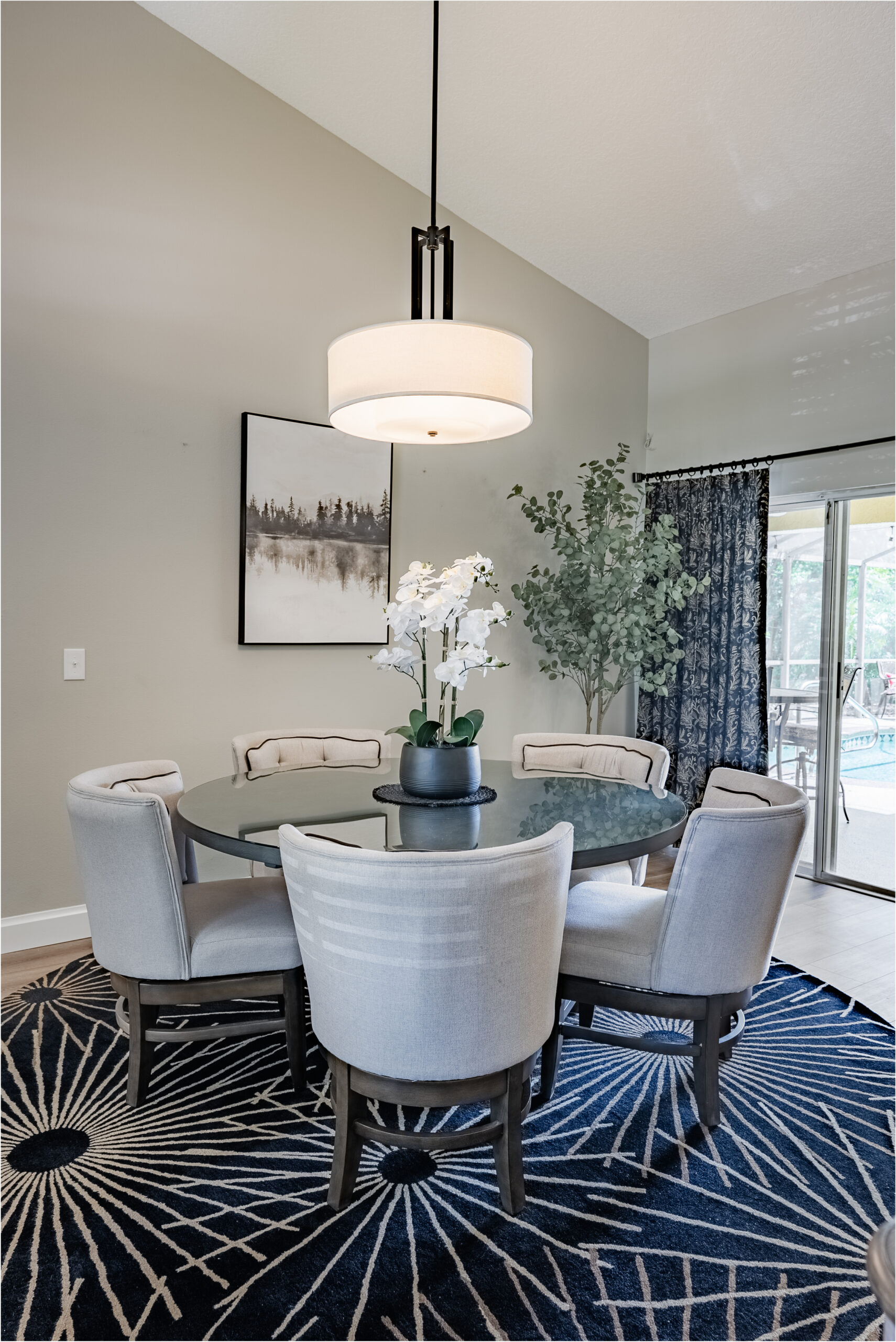 Finished dining room designed by CASA Interiors